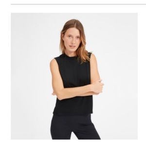 Everlane cotton mock neck muscle tank